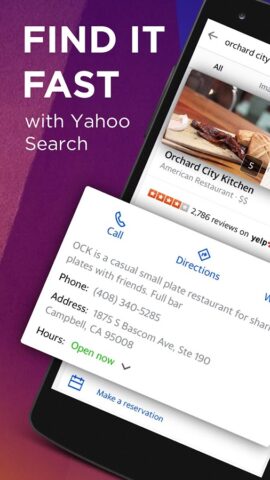 Yahoo Поиск для Android