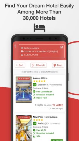 obilet: Otel Uçak Otobüs Araç для Android