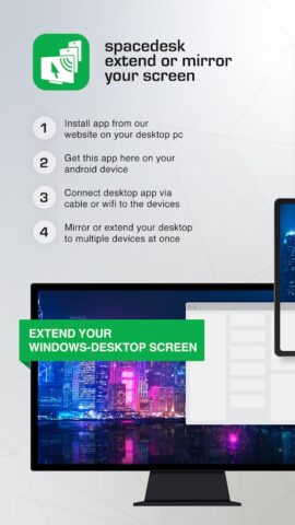 spacedesk – USB Display for PC لنظام Android