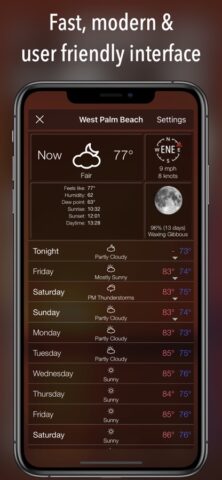 iOS 版 14天详细天气预报