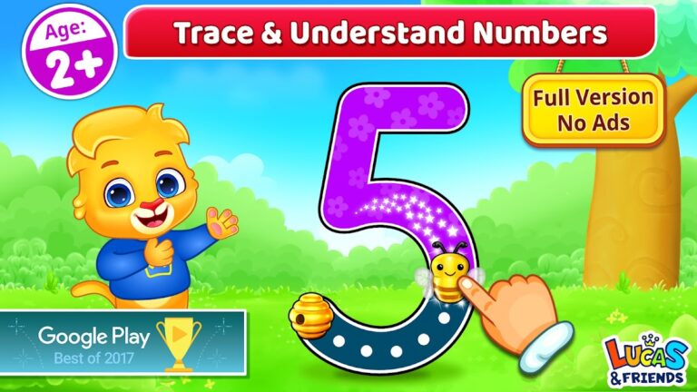 Android 版 学习 123 个数字：儿童游戏 2-5 岁