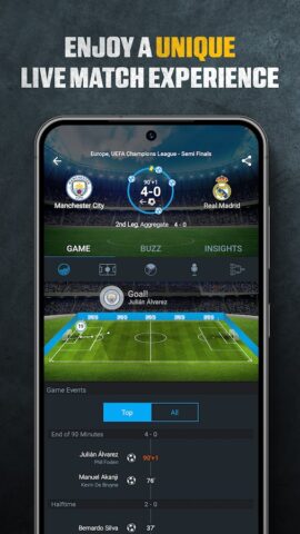 365Scores: ผลบอลสด ข่าวฟุตบอล สำหรับ Android