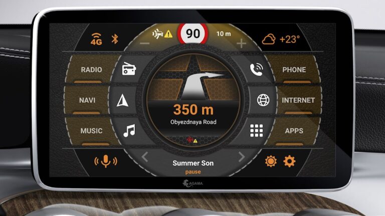 AGAMA Car Launcher لنظام Android