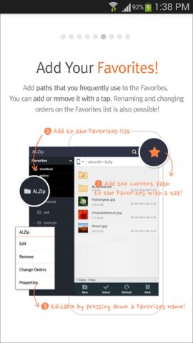 ALZip – File Manager & Unzip для Android — скриншот 5