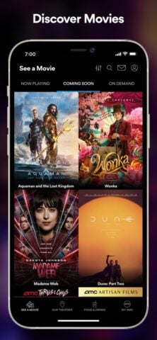 AMC Theatres: Movies & More for iOS