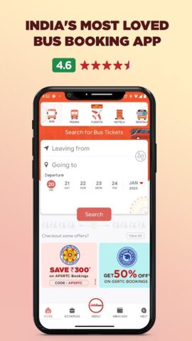 AbhiBus Bus Ticket Booking App untuk Android