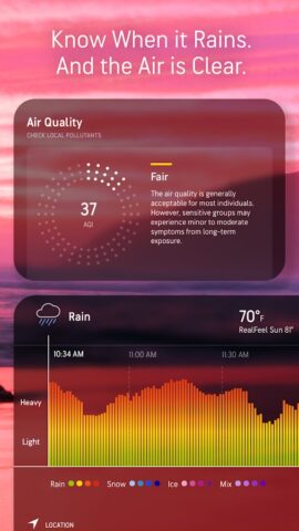 Dự báo bởi AccuWeather cho Android