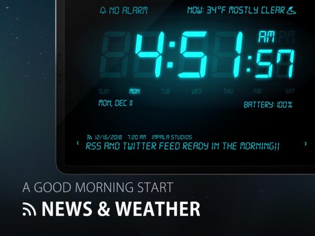 iOS 版 Alarm Clock HD