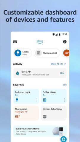 Amazon Alexa для Android — скриншот 1