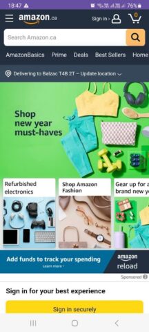 Android 版 Amazon Canada Shopping