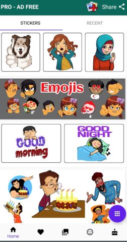 Animated Stickers Maker, Text für Android