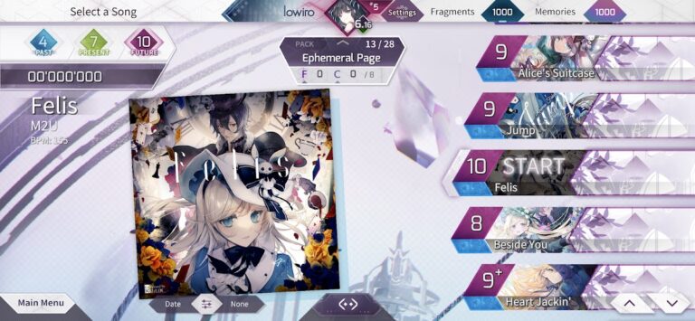 Arcaea для Android — скриншот 3