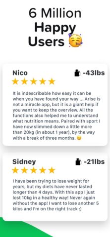 iOS용 Arise – 건강한 체중 감량을 위한 칼로리 계산기