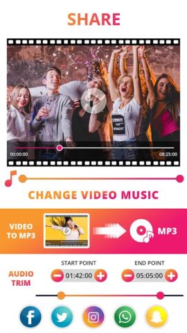Extracteur audio :vidéo en MP3 pour Android