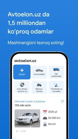 Android용 Avtoelon.uz – авто объявления