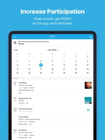 BAND – App for all groups per iOS