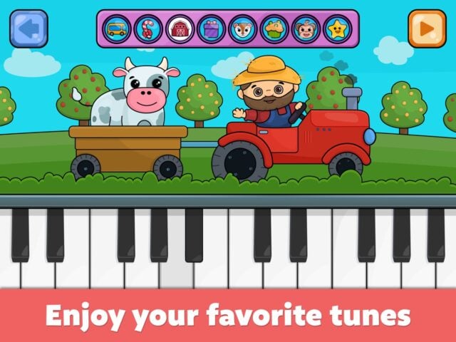 iOS 版 兒童鋼琴 – 動物的聲音和嬰兒音樂遊戲