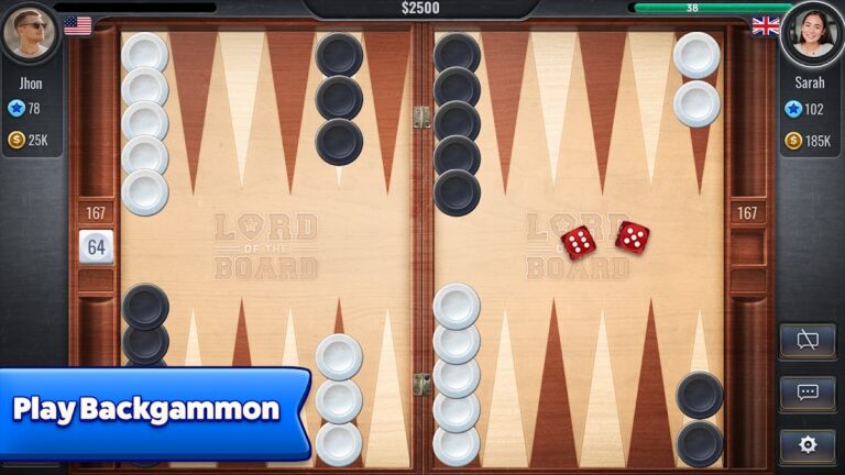 Backgammon — Lord of the Board для Android — скриншот 1