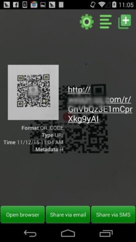 QR сканер штрих-кода для Android — скриншот 3