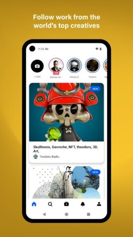 Behance – творческие портфолио для Android