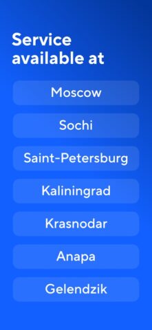 BelkaCar|Moscow,St.Pete,Sochi for iOS