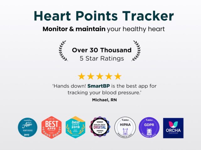 iOS 版 Blood Pressure App SmartBP