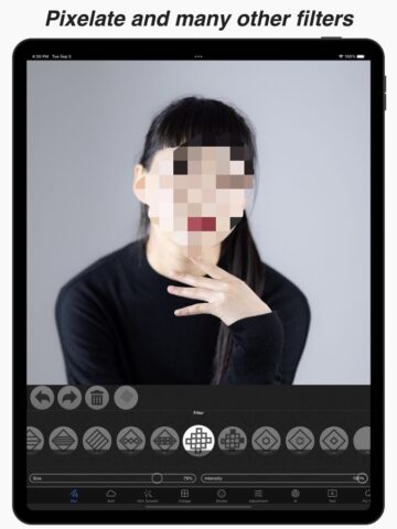 sfocatura e mosaico-blur photo per iOS