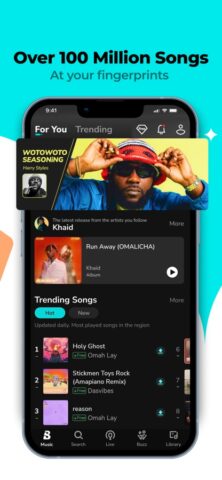 Boomplay: Music & Live Stream لنظام iOS