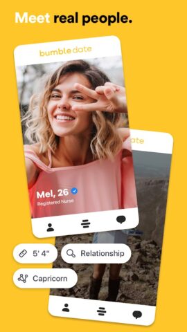 Android 用 Bumble — 恋人を見つける＆ネットワークを作る