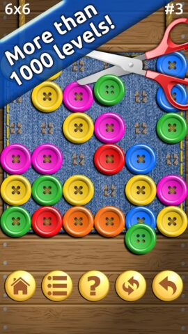 Buttons and Scissors لنظام Android