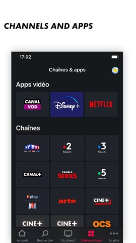 Android용 myCANAL, TV en live et replay