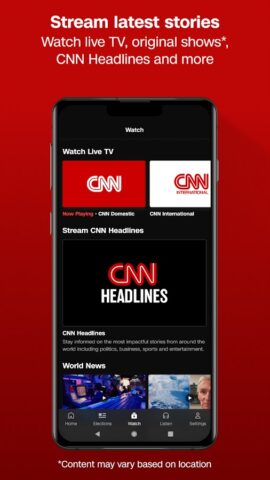 CNN Breaking US & World News per Android