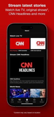 CNN: Breaking US & World News per iOS