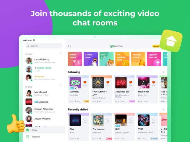Camfrog: Live Video Chat Rooms untuk iOS