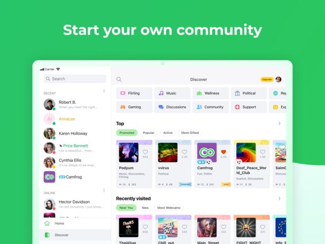 Camfrog: Live Cam Video Chat pour iOS
