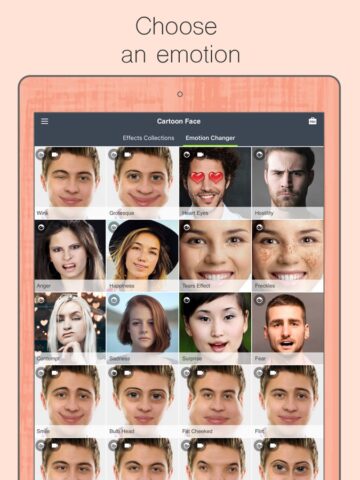Effetti modificare foto viso per iOS