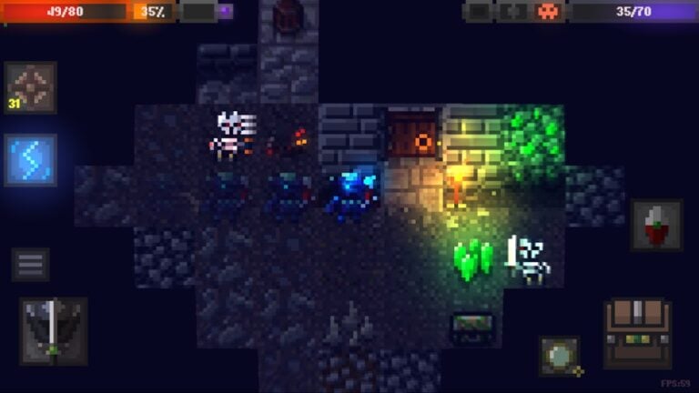 Android 版 Caves (Roguelike)