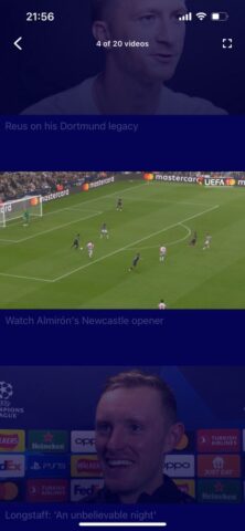 Champions League Official for iOS