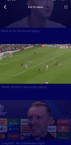 Champions League offiziell für Android