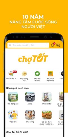 Android 版 Cho Tot -Chuyên mua bán online