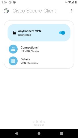 Cisco Secure Client-AnyConnect til Android