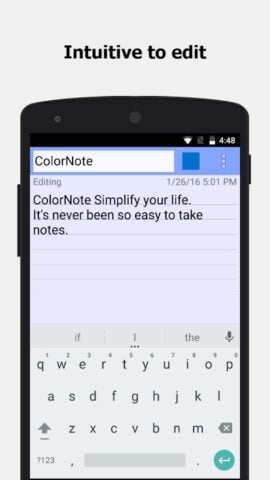 ColorNote แผ่นจดบันทึก notepad สำหรับ Android