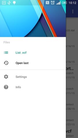 Contacts VCF pour Android