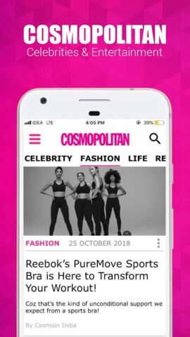 Cosmopolitan Style, Beauty, He cho Android