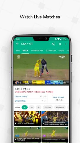 Android용 Cricbuzz – Live Cricket Scores