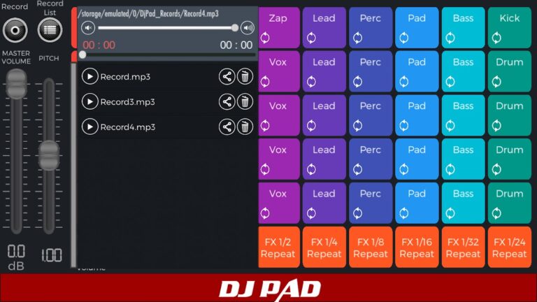 Android için DJ PADS – Bir DJ Ol