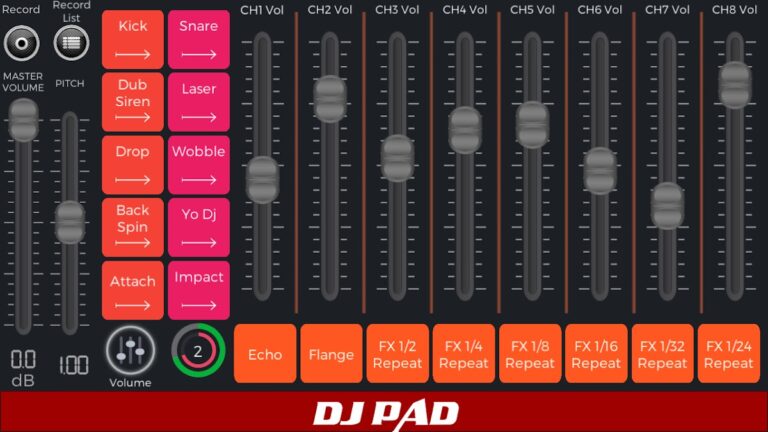 Android için DJ PADS – Bir DJ Ol