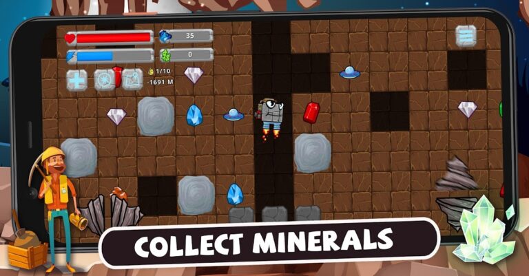 Digger Machine: find minerals لنظام Android
