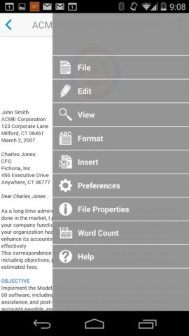 Docs To Go Office Suite para Android