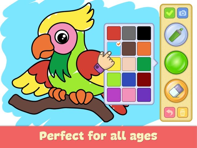 iOS 用 子供向けお絵かき・色塗りアプリ